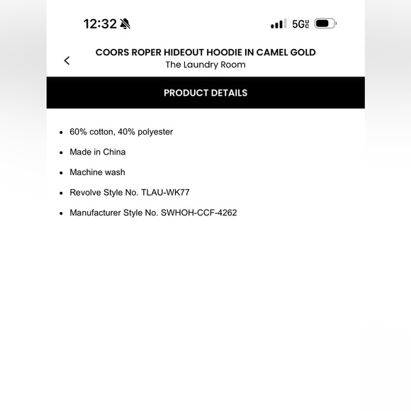 COORS ROPER HIDEOUT HOODIE - Picture 11 of 11